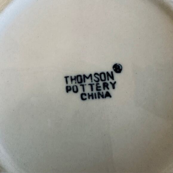 Thomson Snowman, Soup/Cereal Bowl set of 4, Blue Speckles, Snowman/Center - Picture 3 of 11